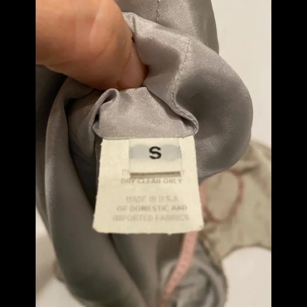 Carol Peretz Silk Side Tie Top Sz S - Picture 6 of 9